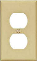 WALL PLATE 1GANG DPLX RECPT IV