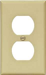 WALL PLATE 1GANG DPLX RECPT IV