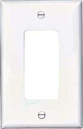WALL PLATE 1 GANG DECR MID WHT