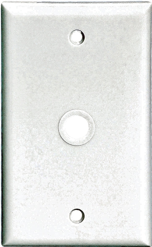 Eaton Wiring Devices 2128 2128W-BOX Wallplate, 4-1/2 in L, 2-3/4 in W, 1 -Gang, Thermoset, White, High-Gloss