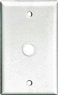 WALL PLATE TV/COAXIAL 1G WHITE