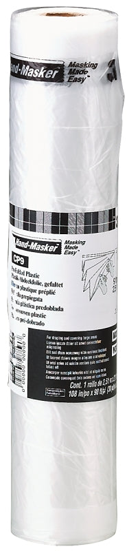 3M CP9 Masking Film, 90 ft L, 9 ft W, 0.35 mil Thick, Clear