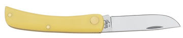 Case XX 00032 Pocket Knife, 2.8 in L Blade, Chrome Vanadium Steel Blade, 1-Blade, Smooth Handle, Yellow Handle
