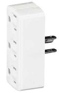 TAP OUTLET 3 WHT 15A 125V     