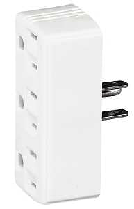 TAP OUTLET 3 WHT 15A 125V     
