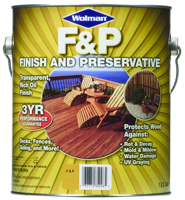 Wolman 14416 Stain and Wood Preservative, Cedar, Liquid, 1 gal, Can