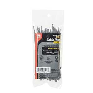 CABLE TIE UV BLACK 18LB 4IN   