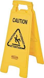 SIGN CAUTION FLOOR 25IN       