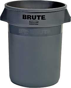 CONTAINER ROUND GRAY 32 GAL   