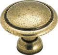 KNOB CABINET 1-3/8IN LIGHT BRS