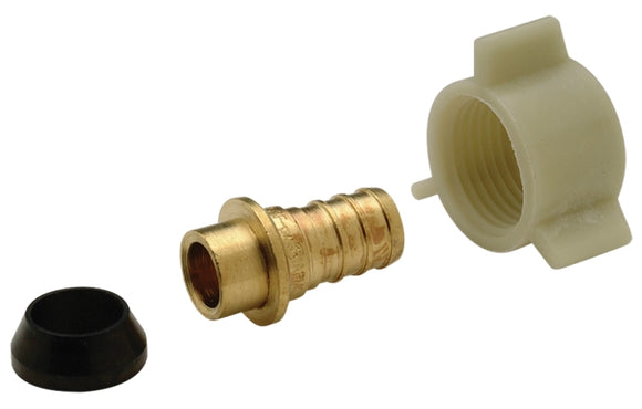Zurn QQSFC33XPK50 Hose to Pipe Adapter, 1/2 in, Barb x FPT, PEX-B, Brass