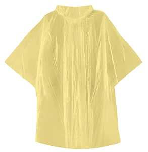 PONCHO EMERGENCY 52X80IN YLW  