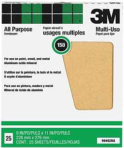 SANDPAPER AL OXIDE 9X11IN 150C