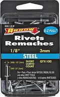 RIVET SHORT STEEL 1/8X1/8IN   