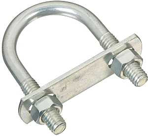 BOLT U W/NUT 5/16X1-3/8X2.5 ZN