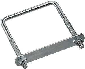 BOLT U SQUARE 3/8X4X5IN ZINC  