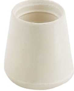 TIP FURNITURE LEG WHITE 3/4IN 