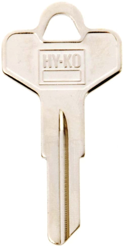 Hy-Ko 11010DE4 Key Blank, Brass, Nickel, For: Dexter Cabinet, House Locks and Padlocks, DE4 Key Number