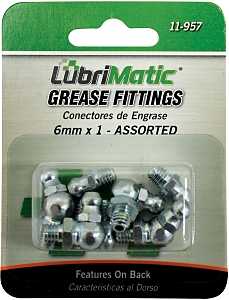 GREASE FITTING ASST 8PC 6MM   