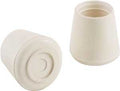 TIP LEG FURN 1-1/4IN WHT RUBB 