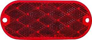 REFLECTOR OBLONG RED          