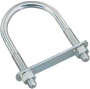 BOLT U PLATE/NUT .5X3X5.5IN ZN