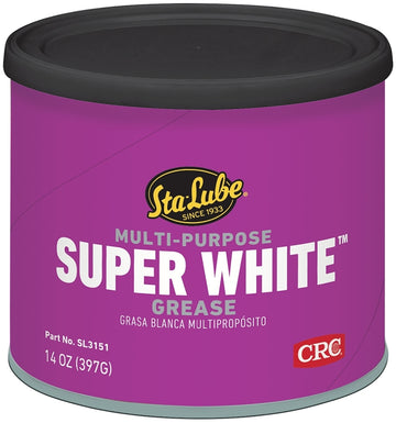 Sta-Lube SUPER WHITE SL3151 Lithium Grease, 14 oz Can, White