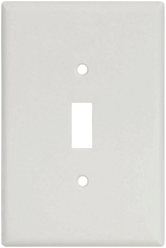 Eaton 2144W-BOX Wallplate, 5-1/4 in L, 3-1/2 in W, 1-Gang, Thermoset Plastic, White