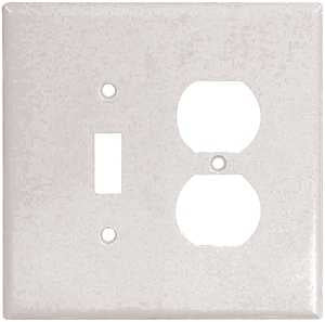 WALL PLATE 2G TGL/DUPL JMB WHT
