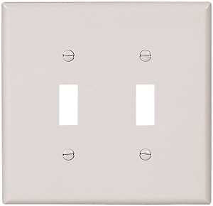 WALL PLATE 2 GANG TGL JUMB WHT