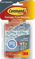 CLIP CORD ORGANIZER ROUND CLR 