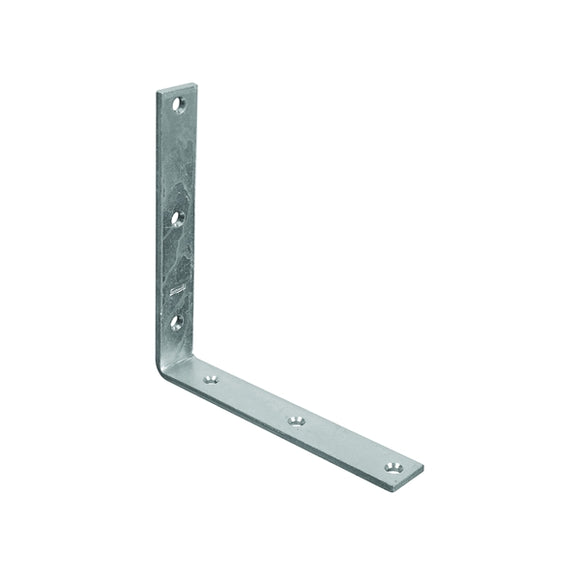 National Hardware 115BC Series N220-178 Corner Brace, 8 in L, 1-1/4 in W, 8 in H, Steel, Zinc, 0.22 in Thick Material