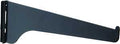 BRACKET SHELF STEEL 12IN BLACK