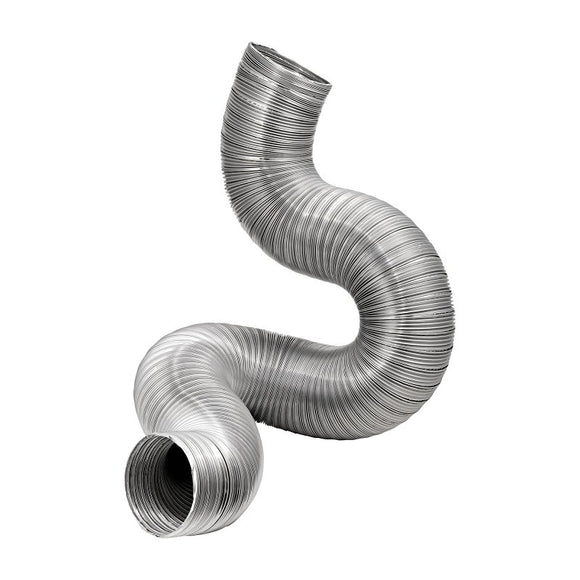 Lambro 306 Flexible Semi-Rigid Duct, 6 in, 8 ft L, Aluminum