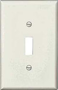 WALL PLATE 1GANG TGL MID WHITE