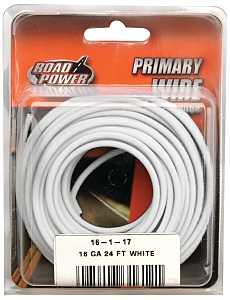 WIRE PRIM WHT 24FT CD 16GA    