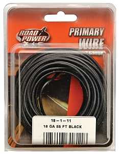 WIRE PRIM BLK 33FT CD 18GA    