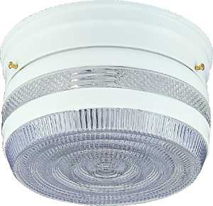 FIXTURE CEIL 2LT PRISMATIC WHT
