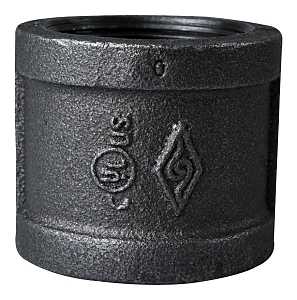 COUPLING BLACK MALLEABLE 1-1/2