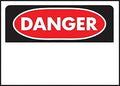 SIGN OSHA DANGER BLANK 10X14IN