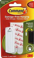 HANGER STRIP PICTURE/FRAME WHT