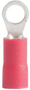 TERMINAL RING 22-18 AWG RED   
