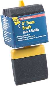 BRUSH FOAM WITH 4 REFILLS 3IN 