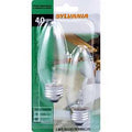 BULB FAN CLR B13 AL BS 40W 2PK
