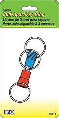 KEY RING PULL APART 3WAY      