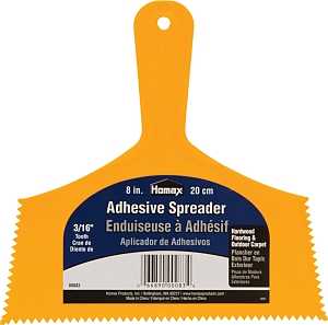 SPREADR ADHES 8IN 3/16VNOTCH  