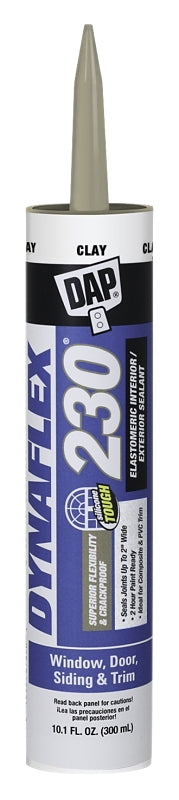 DYNAFLEX 230 18416 Premium Sealant, Clay, 1 day Curing, 40 to 100 deg F, 10.1 oz Cartridge