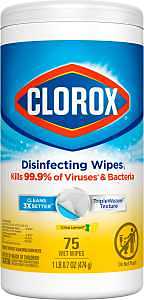 DISINFECTING WIPES LEMON 75CT 