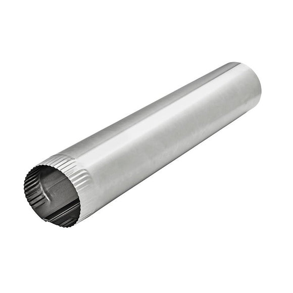 Lambro 229 Snap-Lock Pipe, 4 in Dia, 24 in L, 30 ga, Aluminum