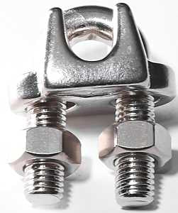 CABLE CLAMP WIRE SS 1/8       